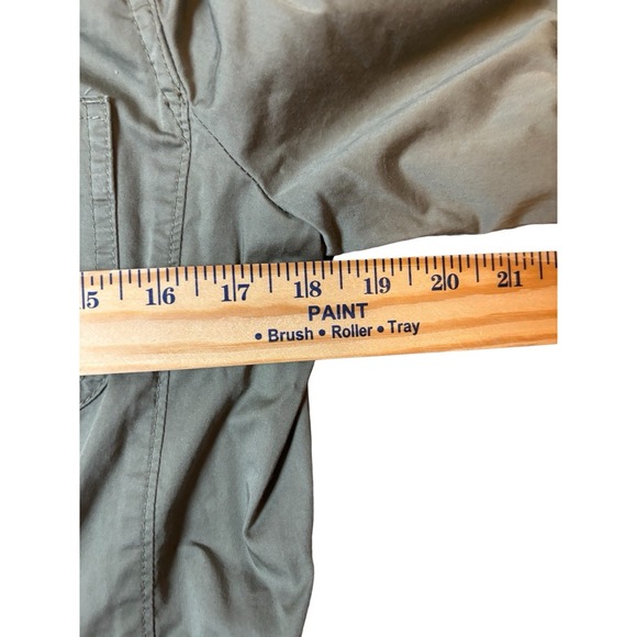 Talbots Jacket Womens 10 Olive Green Field Jacket Lightweight Utility - Picture 6 of 8